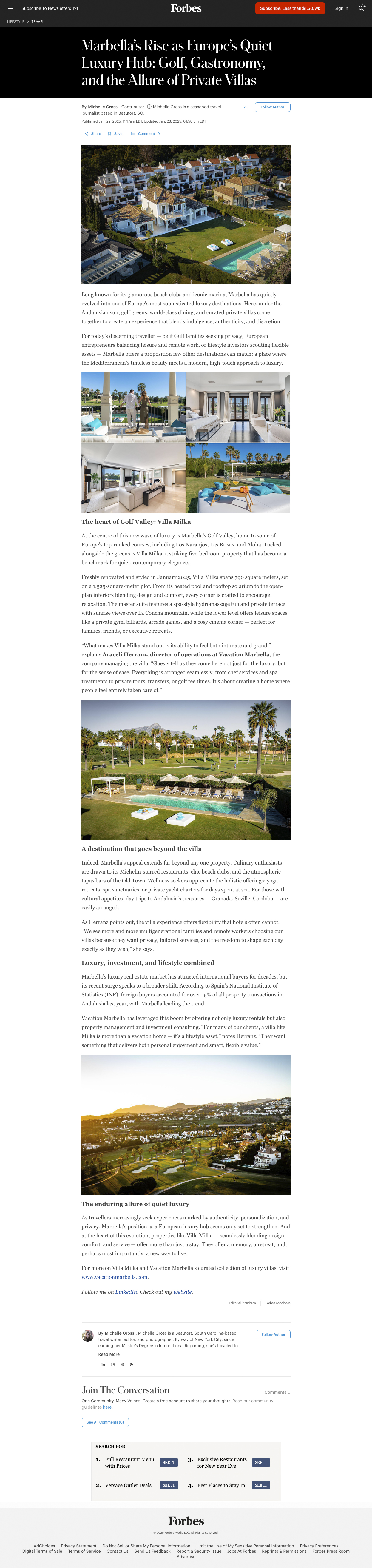 Marbella’s Rise as Europe’s Quiet Luxury Hub: Golf, Gastronomy, and the Allure of Private Villas